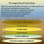 Lasagna Mound Garden Recipe